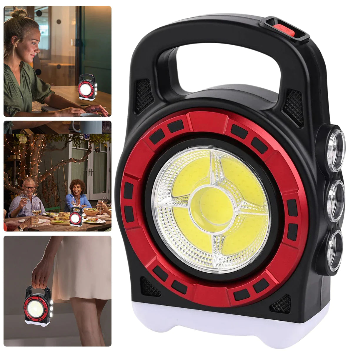 Lanterna solara LED 20W, 3 moduri iluminare - Auros