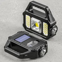 Lanterna solara cu proiector lateral cob si incarcare usb - Auros