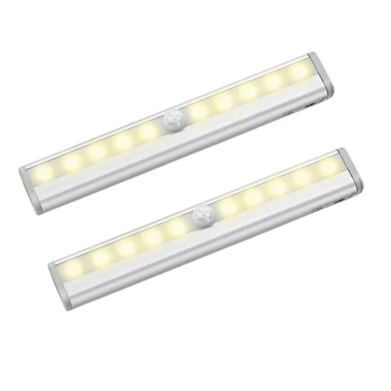 Set 2 lampi led cu senzor de miscare, pentru spatii intunecate, 120 grade - Auros