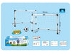 Set de joaca, 2 porti de fotbal cu pompa de umflat si minge de fotbal - Auros