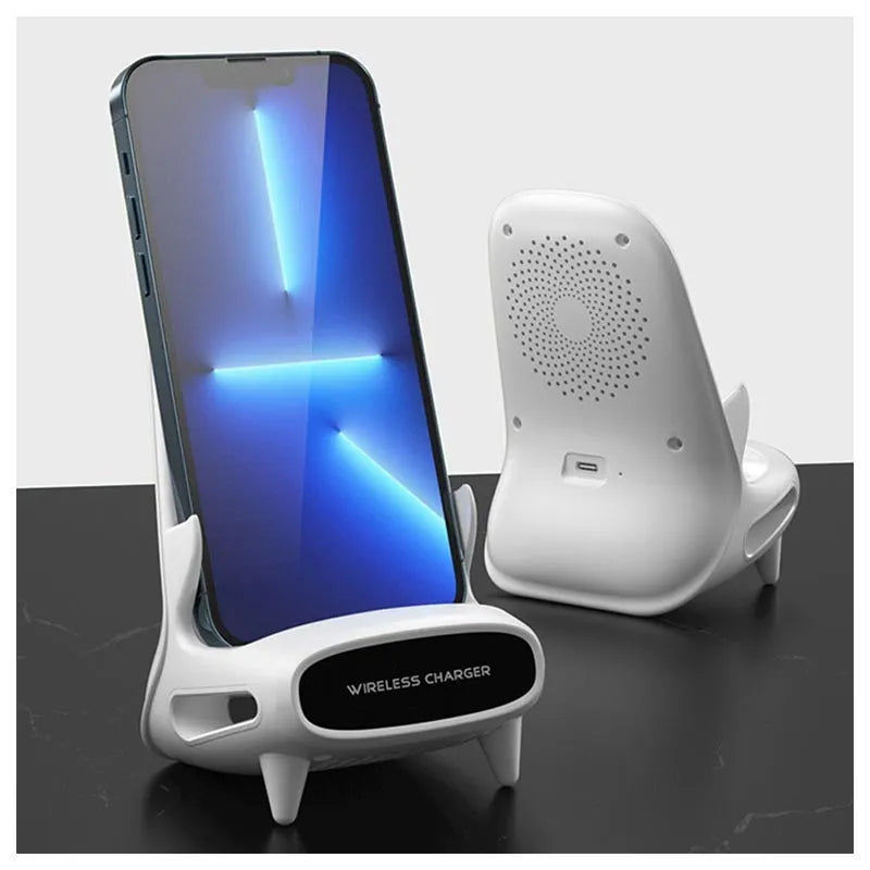 Incarcator Wireless Andowl M111 cu amplificator sunet - Auros