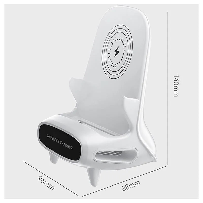 Incarcator Wireless Andowl M111 cu amplificator sunet - Auros