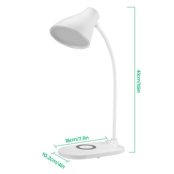 Veioza LED cu functie de incarcare wireless pentru telefon