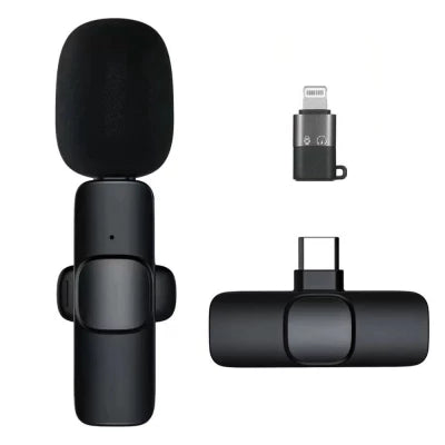 Microfon wireless K8 tip lavaliera, conector USB tip C/iPhone - Auros
