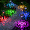 Set 2 lampi solare Led RGB pentru gradina cu doua  moduri de lumina - Auros