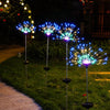 Set 2 Lampi solare artificii cu suport metalic, 100 LED, multicolor - Auros