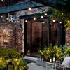 Ghirlanda solara cu 10 becuri Led Filament incluse, 2W, 3000K, IP65 lumina calda - Auros
