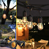 Ghirlanda solara cu 10 becuri Led Filament incluse, 2W, 3000K, IP65 lumina calda - Auros