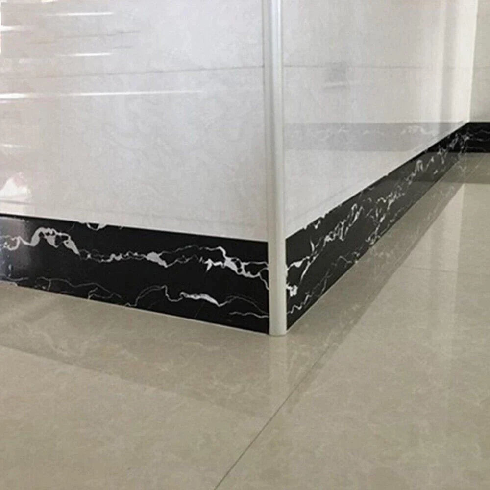 Folie imitatie marmura autoadeziva pentru bucatarie, baie, plinte, borduri, perete, 10 x 500 cm - Auros