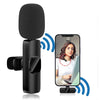 Microfon wireless K8 tip lavaliera, conector USB tip C/iPhone - Auros
