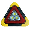 Triunghi reflectorizant iluminat cu 3 LED-uri cu incarcare prin USB sau solara - Auros