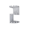 Etajera cu 3 rafturi pentru baie, PVC, culoare Alb, 44.5 x 20 cm - Auros