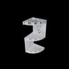 Etajera cu 3 rafturi pentru baie, PVC, culoare Alb, 44.5 x 20 cm - Auros