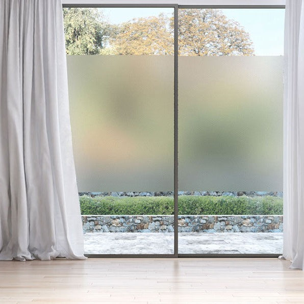 Folie mata pentru geam, tip sablare, protectie vizuala 45x300cm
