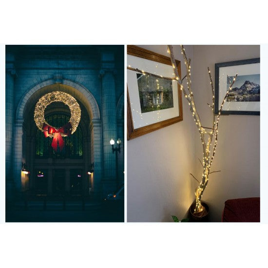 Ghirlanda Luminoasa Decorativa din Cupru 10M cu 100 LEDuri