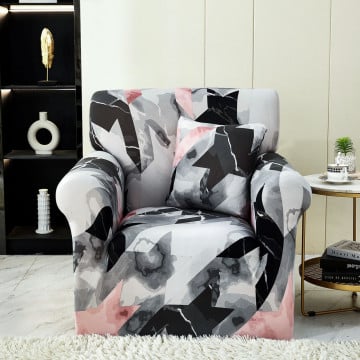 Husa fotoliu din bumbac elastic 90-140 cm - Auros