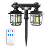 Felinar solar dublu, 192 LED, cu senzor miscare, telecomanda si suport, 30W - Auros