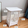 Noptiera / masuta decorativa din PVC, 40 x 22 x 18 cm, Alb - Auros