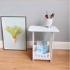 Noptiera / masuta decorativa din PVC, 40 x 22 x 18 cm, Alb - Auros