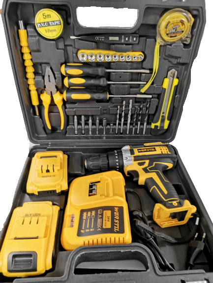 Trusa Bormasina 36V cu 2 acumulatori si incarcator + 37 Accesorii - Auros
