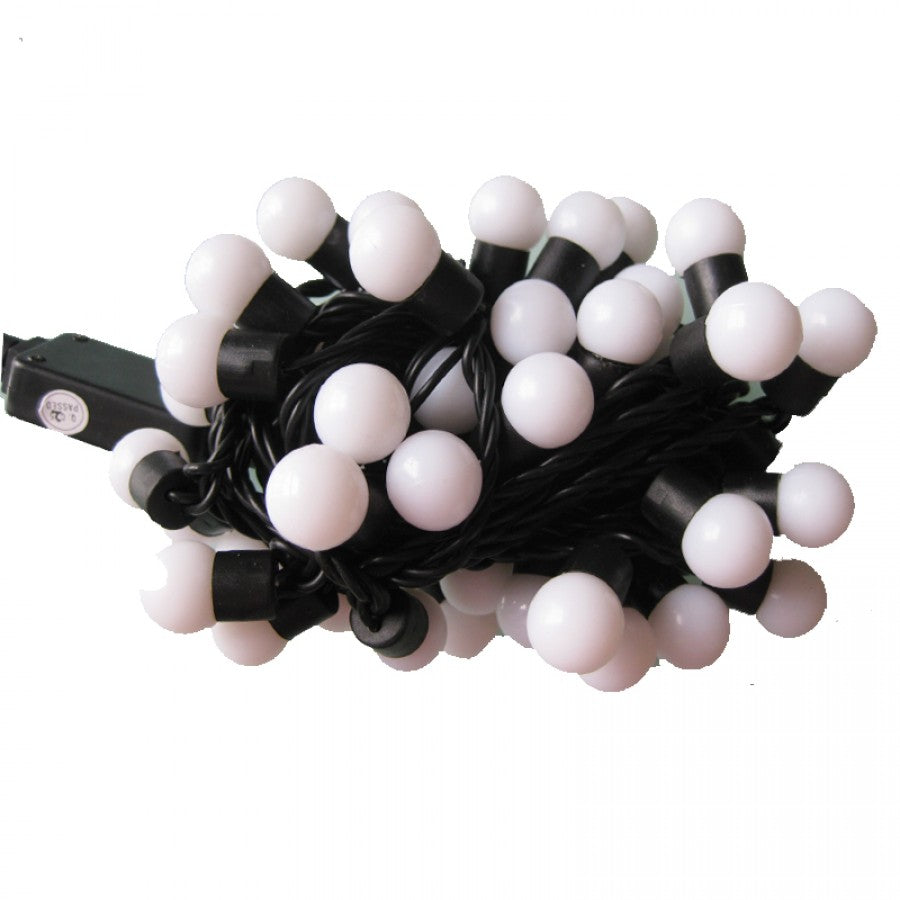 Instalatie solara cu globulete pentru brad sau decoratiuni, 100 bulbi cherry, 12m - Auros