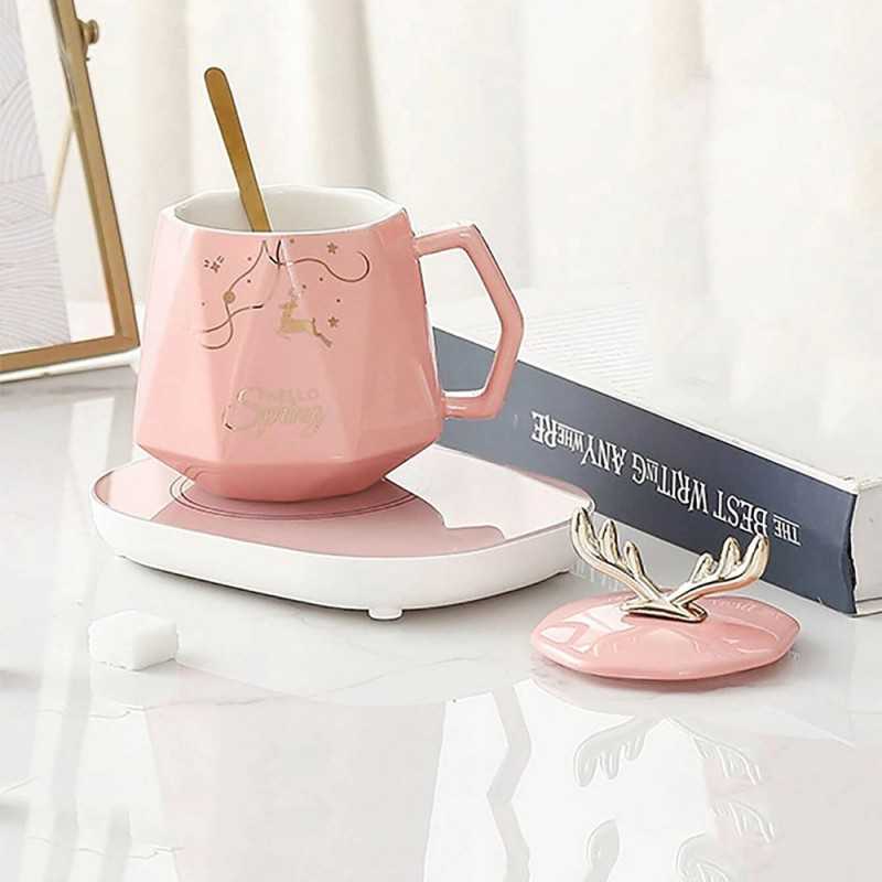Incalzitor Electric Inteligent pentru ceai, cafea, control tactil, alimentare priza, - Auros