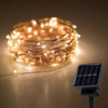 Instalatie LED solara, fir cupru, decor gradina - Auros