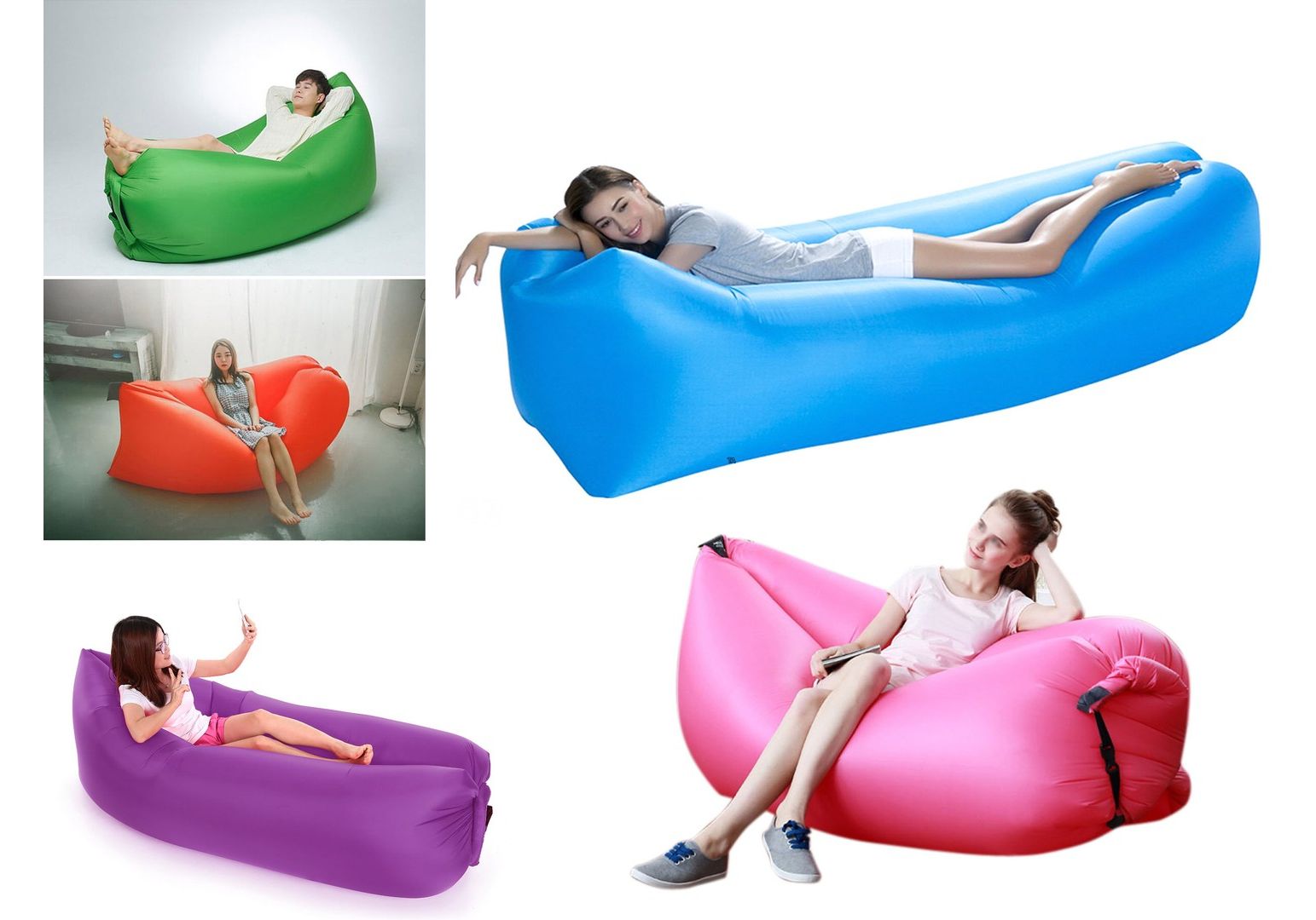 Saltea gonflabila pentru plaja, Lazy Bag - Auros