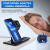 Statie Incarcare rapida 3 in 1 Qi, Fast Charger 15W, compatibila cu apple watch, airpods, iPhone - Auros