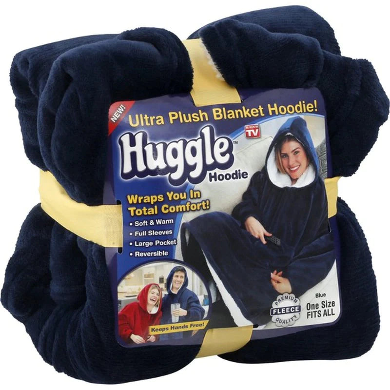 Patura-hanorac cu gluga, confortabila, calduroasa si pufoasa Huggle Hoodie - Auros