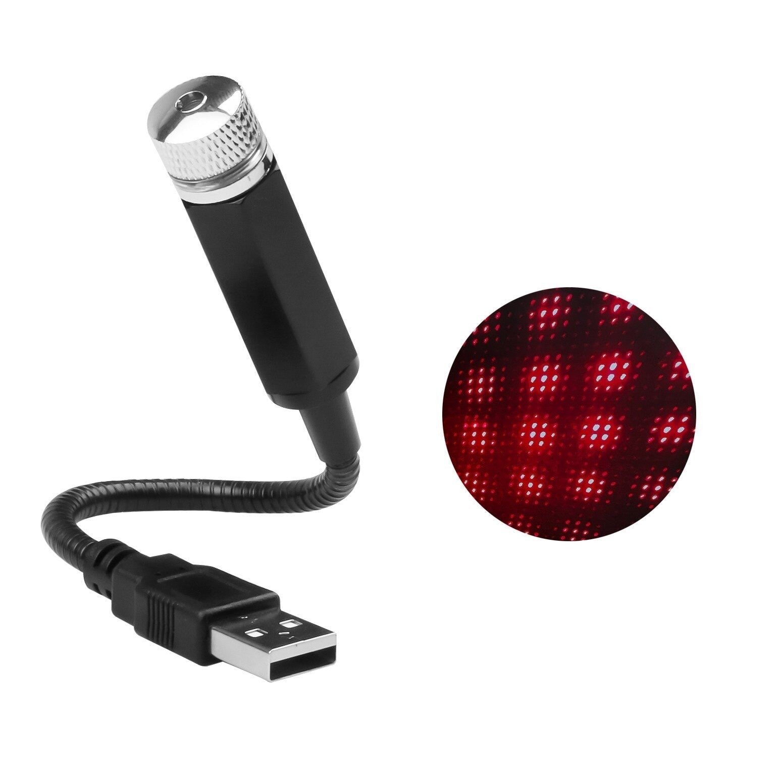 Proiector laser cu cer de noapte USB verde - Auros