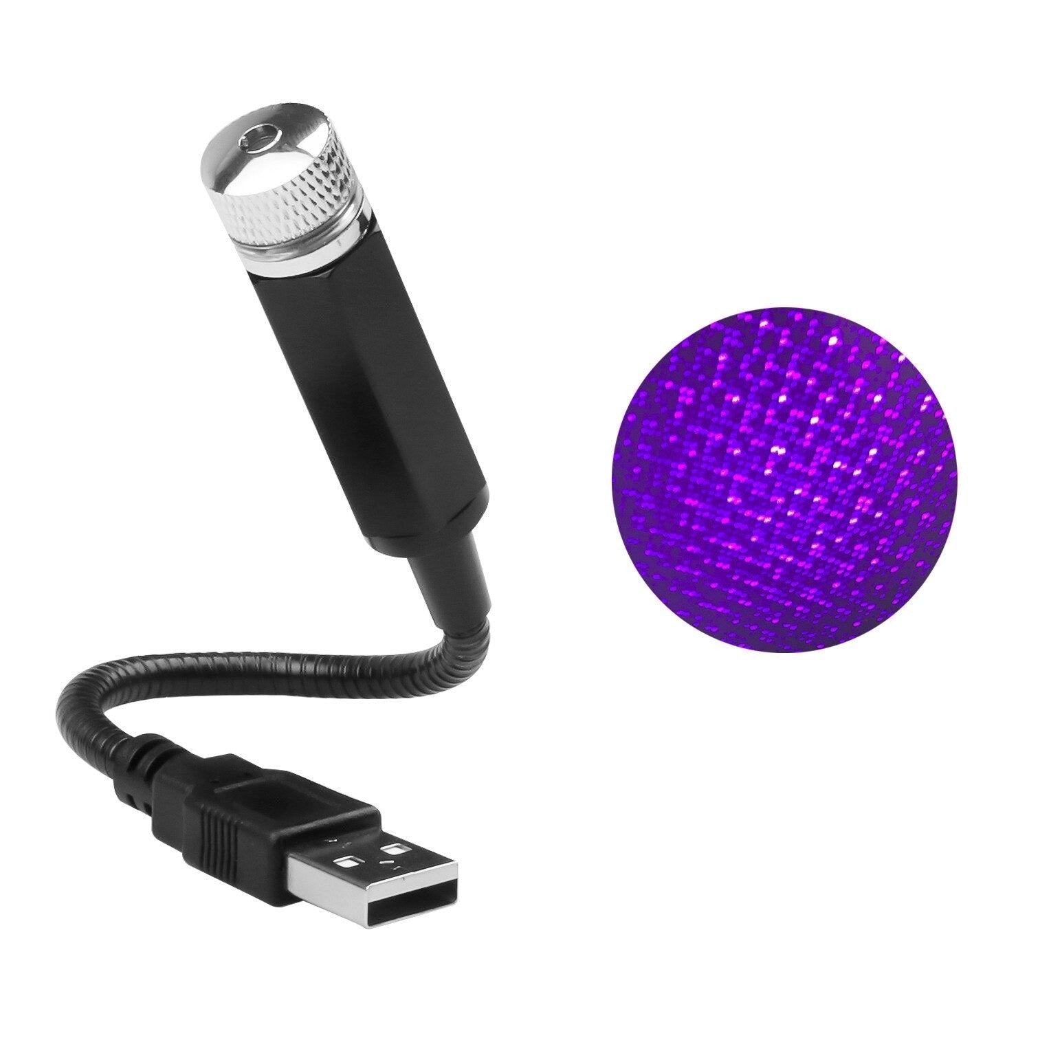 Proiector laser cu cer de noapte USB verde - Auros