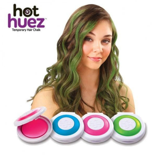 Pudra temporara pentru colorarea parului suvite, 4 culori, Hot Huez - Auros