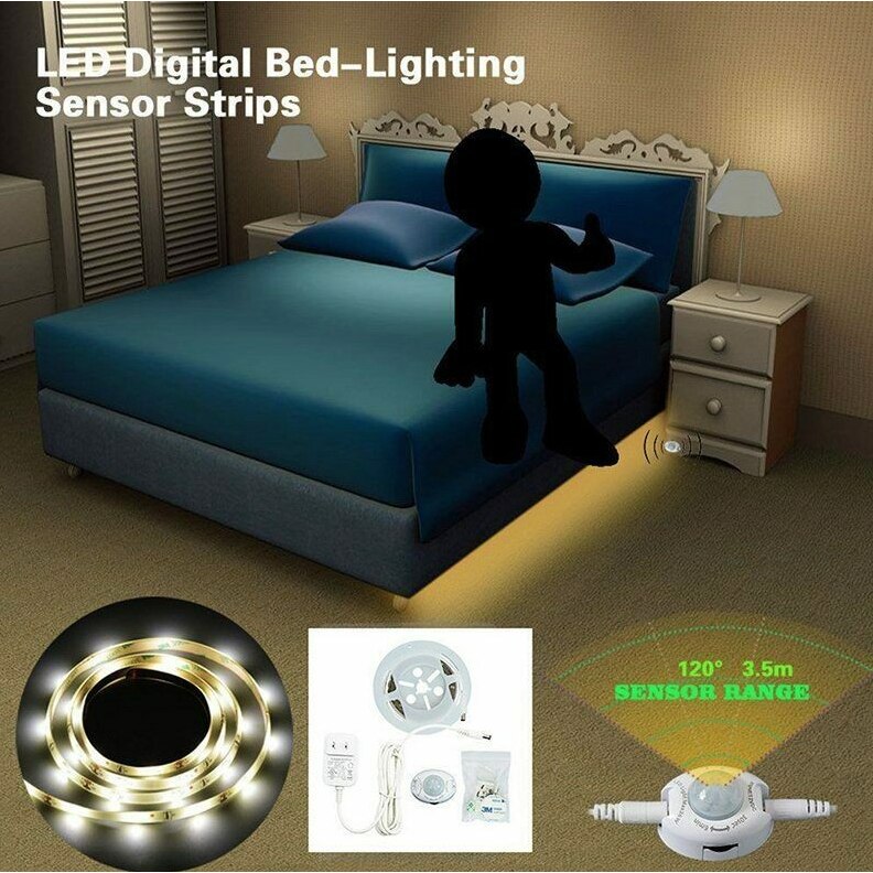 Kit banda led RGB cu 2 senzori programabili Iluminare pat - Auros