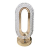 Lampa Diamond Crystal LED cu 3 temperaturi de culoare, alb rece, alb cald, neutru, culoare auriu - Auros