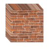 Tapet 3D caramida portocalie, auto-adeziv pentru interior, 70 x 77 cm - Auros