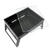 Gratar portabil din tabla pentru camping sau gradina 36x29x6.8cm - Auros