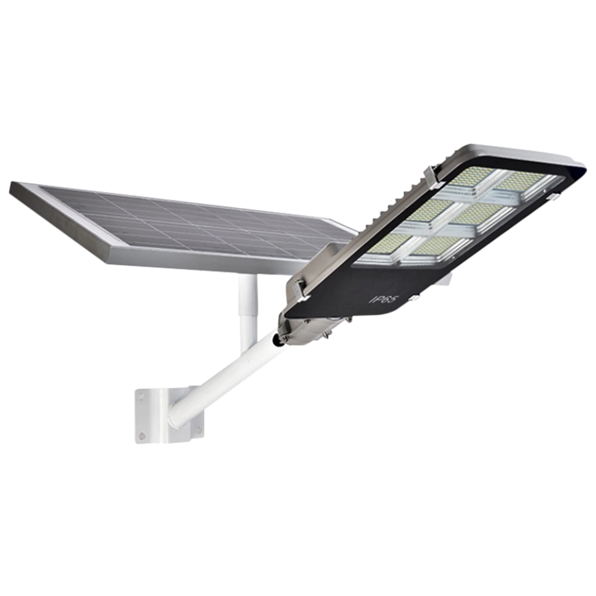 Lampa solara stradala LED SMD, cu panou solar, telecomanda si brat montare, Putere: 300W-400W