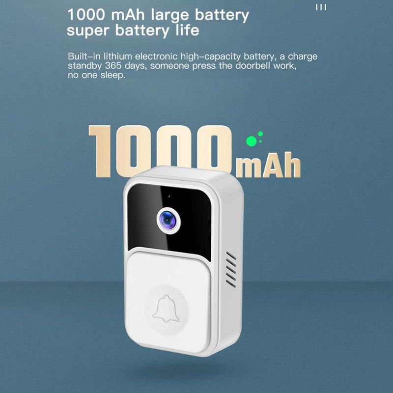 Sonerie interfon wireless inteligenta, camera HD, vedere de noapte - Auros