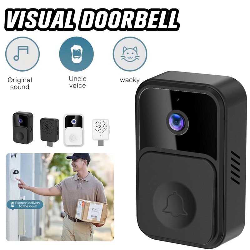 Sonerie interfon wireless inteligenta, camera HD, vedere de noapte - Auros