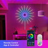 Instalatie artificii LED Smart, RGB, muzica, telecomanda si control din smartphone, multicolor - Auros