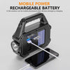 Lanterna solara cu proiector lateral cob si incarcare usb - Auros