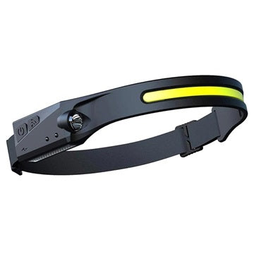 Lanterna de cap LED, profesionala, acumulator, senzor miscare, 5 moduri lumina - Auros