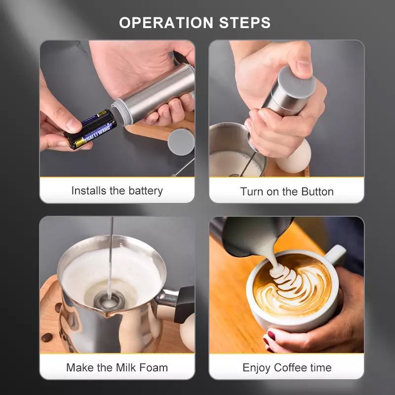 Mixer electric pentru lapte si dispozitiv pentru spalat pahare - Auros