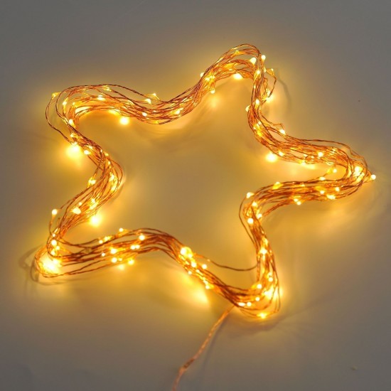 Ghirlanda Luminoasa Decorativa din Cupru 10M cu 100 LEDuri