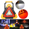 Triunghi reflectorizant iluminat cu 3 LED-uri cu incarcare prin USB sau solara - Auros