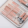 Trusa manichiura profesionala 18 piese, Rose&Gold - Auros