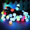 Instalatie solara cu globulete pentru brad sau decoratiuni, 100 bulbi cherry, 12m - Auros