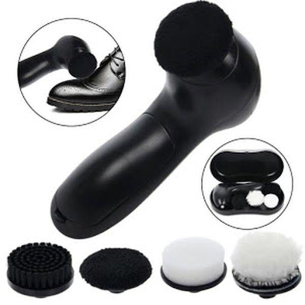 Set pentru lustruit incaltaminte, 4 capete, 2 viteze - Auros