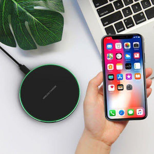 Incarcator Wireless Fast Charging Pad QI, Round Black